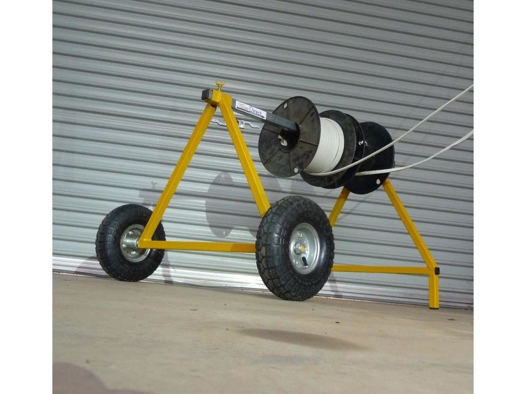 Wheeled Heavy Duty AFrame Cable Roller Stand. Versatile portable cable