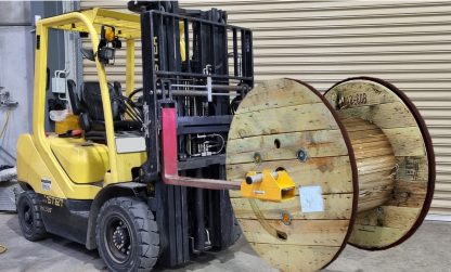 Cable Reel Forklift Attachment