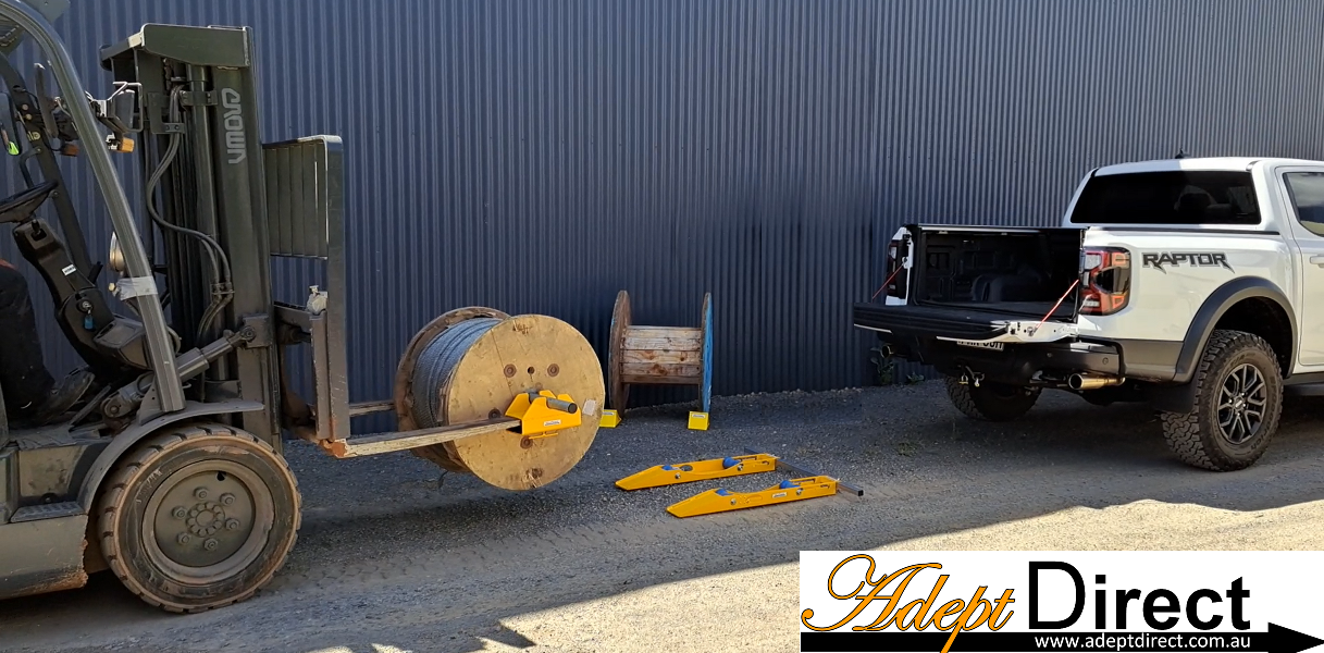 New Forklift Attachment & Cable Drum Channels