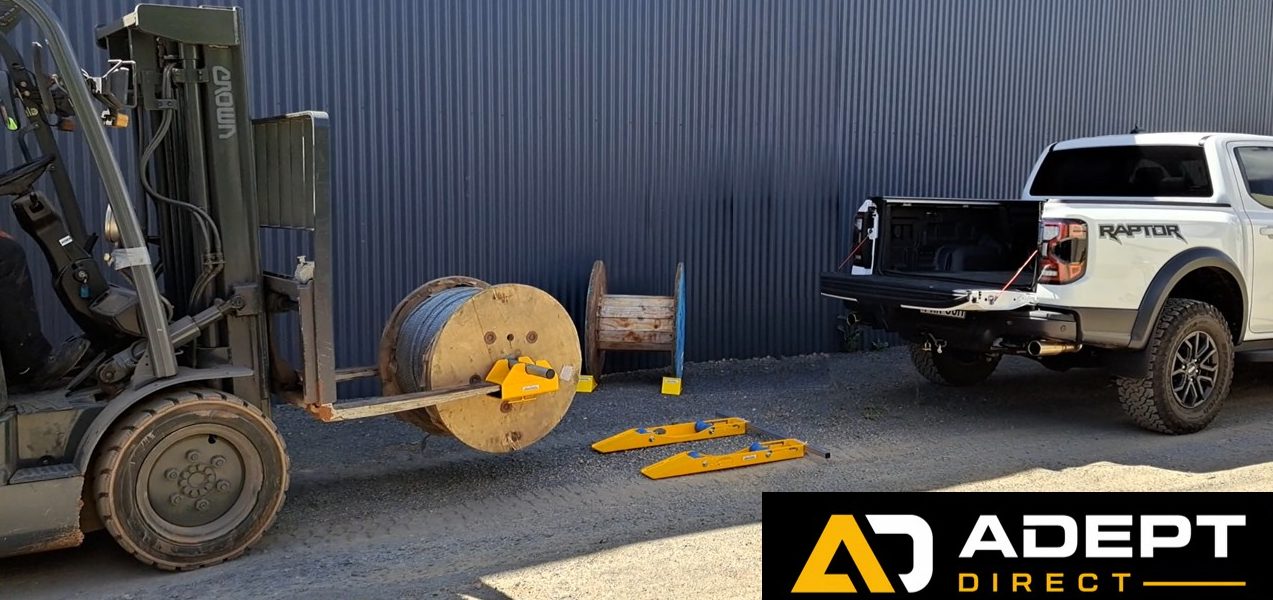 New Forklift Attachment & Cable Drum Channels